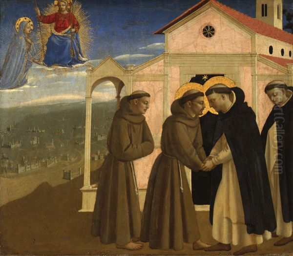 Meeting of St Francis and St Dominic - view 1