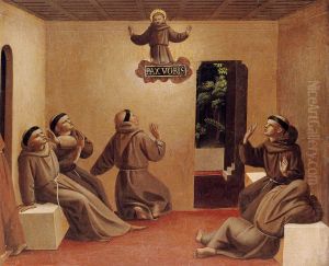 Apparition of St Francis at Arles by Fra Angelico