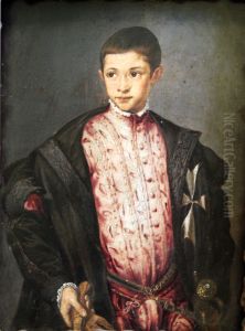 Raniuccio Farnese (1530-1565) im Alter von 12 Jahren by Francesco Salviati