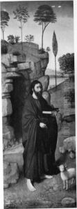 Johannes der Taufer by Petrus Christus