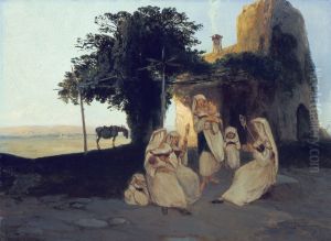 Spinnerinnen in Cervara