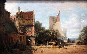 Wirtshaus am See by Carl Spitzweg