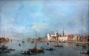 View over the Giudecca Canal to the northwest with the Zattere