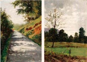 Lungo La Strada-1892 Paesaggio-1893 by Sofia Cacherana Di Bricherasio