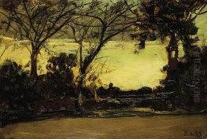 "paesaggio" 3.6.1887 by Sofia Cacherana Di Bricherasio