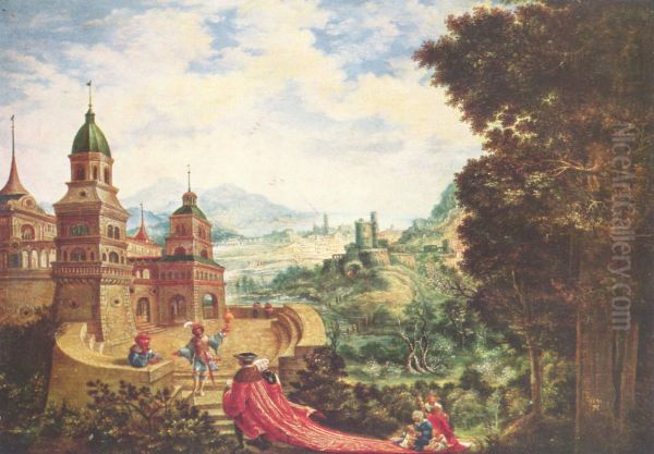 Allegorie des Wohlstands im Gefolge furstlicher Pracht - view 1