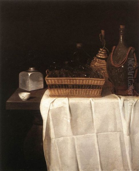 Still-Life with Glasses and Bottles - view 1
