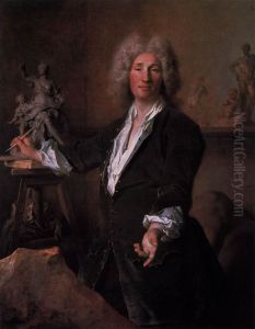 The Sculptor Nicolas Coustou in his Atelier by Nicolas de Largilliere
