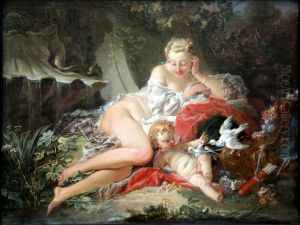 Venus und Amor by Francois Boucher