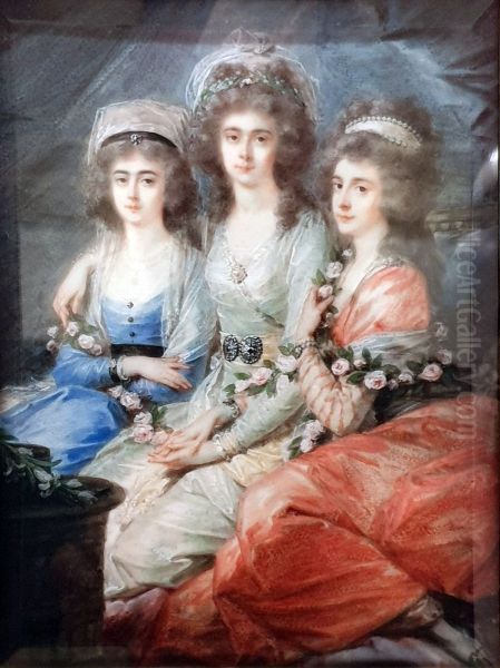 Die Grafinnen Elisabeth (1764-1806), Christiane (1765-1841) und Marie Karoline (1769-1800) Thun-Hohenstein-Klosterle - view 1