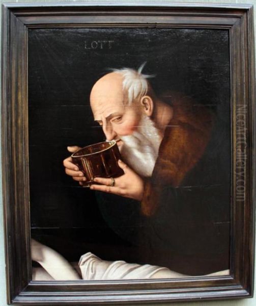 Lot drinking (Berlin fragment) - view 1