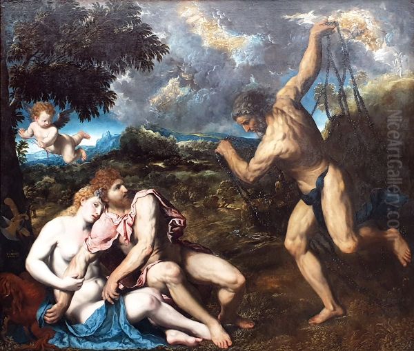Mars and Venus, surprised by Vulcan - view 1