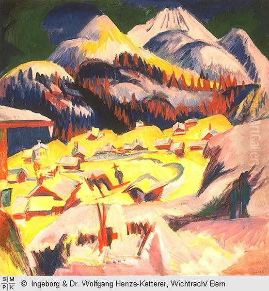 Frauenkirch in the Winter - view 1