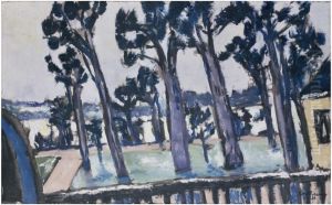 Blick vom Rupenhorn auf die Havel by Max Beckmann