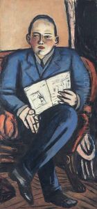 Bildnis Erhard Gopel by Max Beckmann