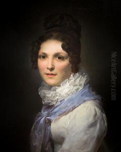 Portrait of Marie-Amelie Cogniet by Leon Cogniet