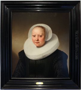 Portrait of Geertruyd Everwijn (....-1660) by Jacob Gerritsz. Cuyp