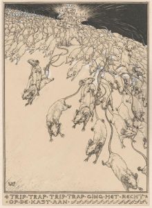 Seven-headed Mouse King among the Running Mice by Willem Wenckebach