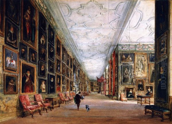 The Long Gallery, Hardwick Hall, Derbyshire (1811) - view 1