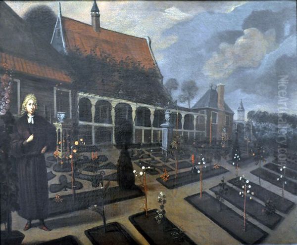 Gerard van Rijp in his garden - view 1