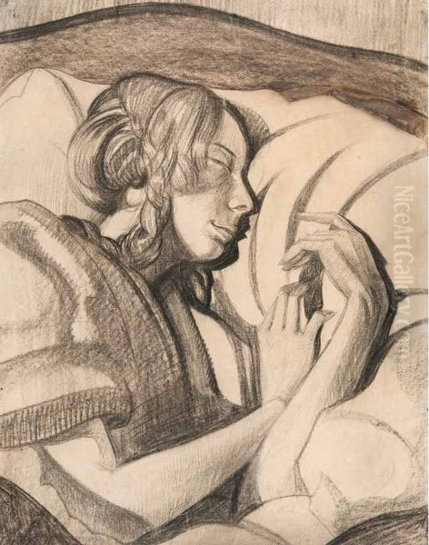 Eugenia Dunin-Borkowska in a bed - view 1
