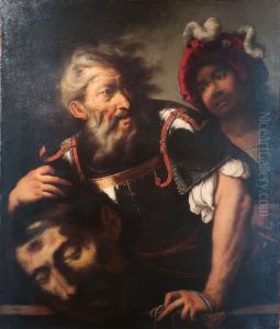 David and Saul with Goliath