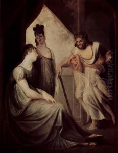 Thetis bittet Hephaistos, fur ihren Sohn Achilleus eine Rustung zu schmieden Thetis bittet Hephaistos, fur ihren Sohn Achilleus eine Rustung zu schmieden
