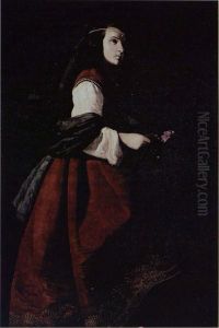 Saint Casilda by Francisco De Zurbaran