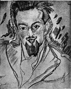Portret Jana Brzekowskiego by Stanislaw Ignacy Witkiewicz (Witkacy)