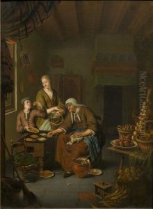 The Pancake Woman by Willem Van Mieris Leiden