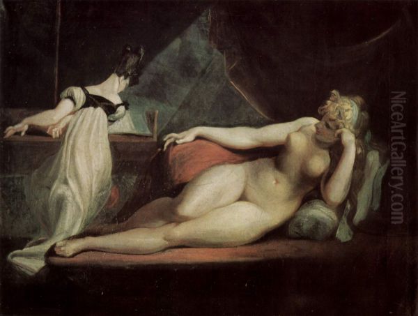 Laying Nude and pianist - view 1