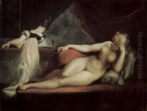 Laying Nude and pianist by Henry Fuseli