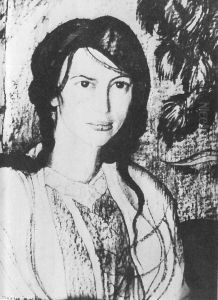 Portret panny C. Mona Lisa Czerwijowska by Stanislaw Ignacy Witkiewicz (Witkacy)