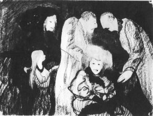 Scena rodzinna i lekarz kanalia by Stanislaw Ignacy Witkiewicz (Witkacy)