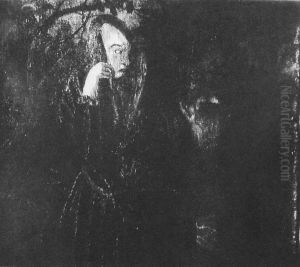 Father with daughter by Stanislaw Ignacy Witkiewicz (Witkacy)