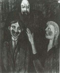 The prince of darkness tempting St. Teresa with the aid of a waiter from Budapest by Stanislaw Ignacy Witkiewicz (Witkacy)