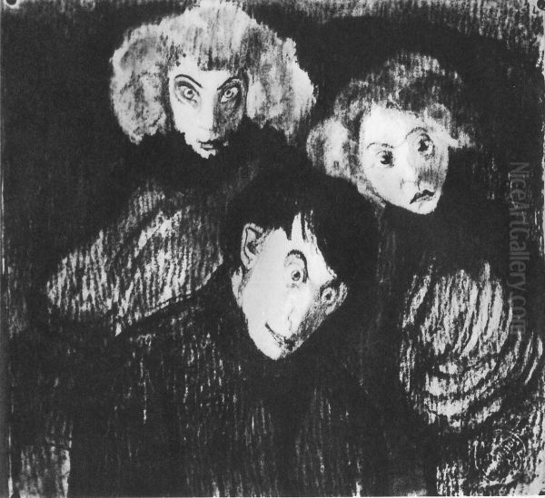 The wanderer and anxious women - view 1