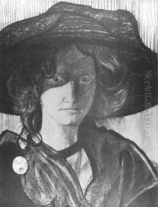 Portrait of Irena Solska, Mrs. S. or "Dziwaska" as Tymbeusz used to say by Stanislaw Ignacy Witkiewicz (Witkacy)