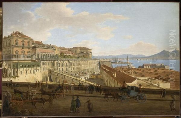 Palais Royal de Naples, cote de l'arsenal - view 1