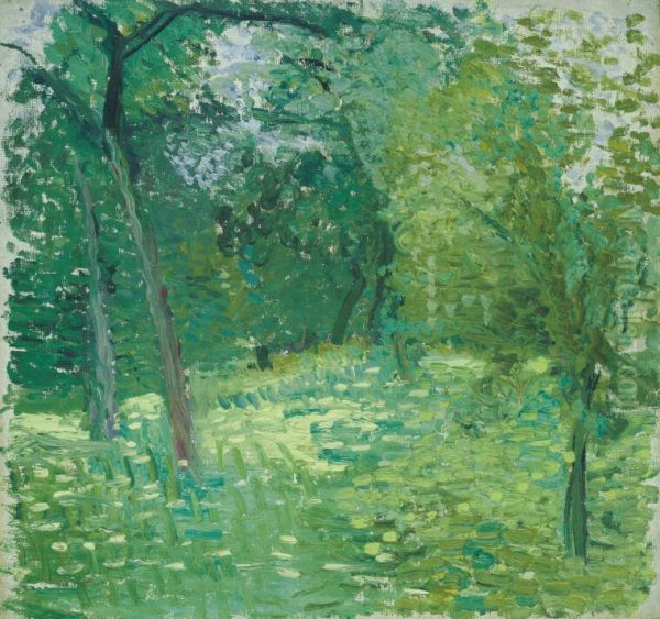 Flower Meadow with Trees - view 1