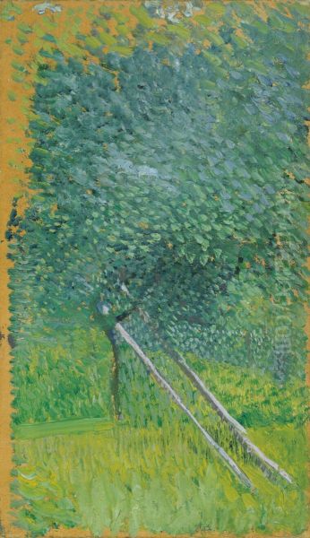 Obstbaum mit Holzstutzen - view 1