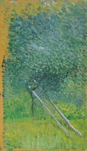 Obstbaum mit Holzstutzen by Richard Gerstl