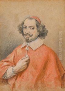 Portrait du cardinal Jules Mazarin by Simon Vouet