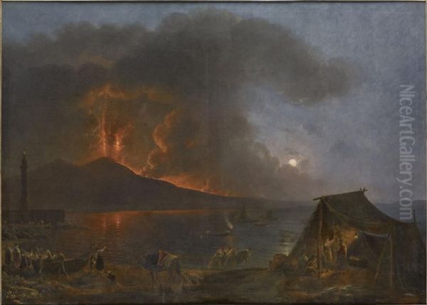 Eruption du Vesuve en 1812 - view 1