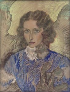 Portret Janiny Turowskiej-Leszczynskiej by Stanislaw Ignacy Witkiewicz (Witkacy)