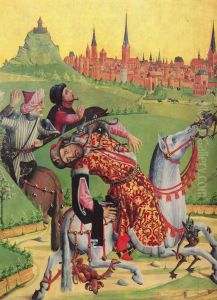 Bestrafung des Statthalters Aegeas [nach der Hinrichtung des Apostels Andreas] by Hans Bornemann