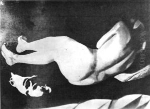 Nude woman with a cat