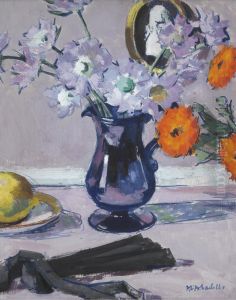 Scabia And Marigolds by Francis Campbell Boileau Cadell