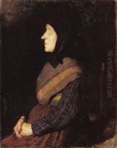 Blind kone, Bla Ane (Ane Chrestense Nielsdatter) by Anna Ancher