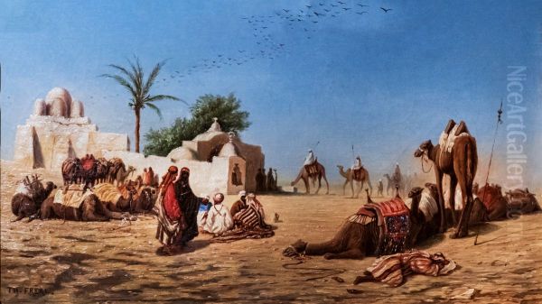 La halte des chameliers au caravanserail - view 1